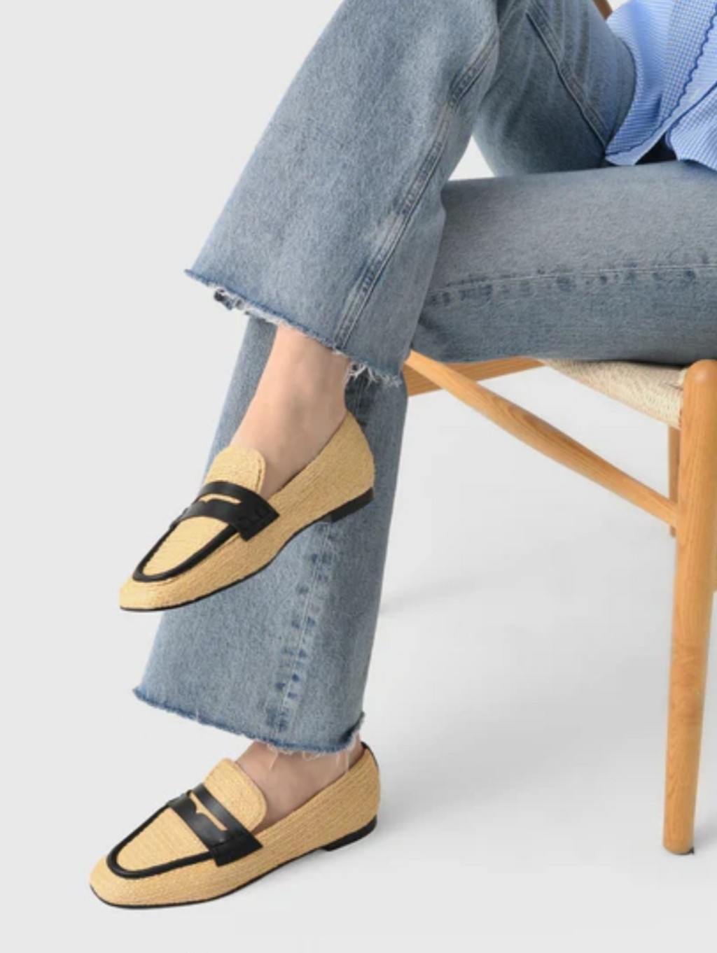 Farm Rio Raffia Loafers